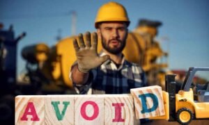 Image illustrating workplace safety measures to prevent accidents, highlighting issues with a fraudulent concrete contractor.