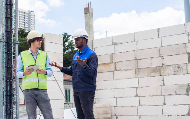 Visual representation of safety protocols at work, focusing on the risks posed by a fraudulent concrete contractor.